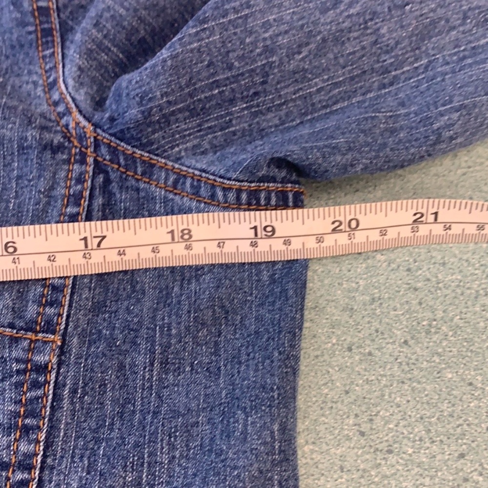 Ruby Rd. Jean Jacket Boho Embroidered Flowers - image 6